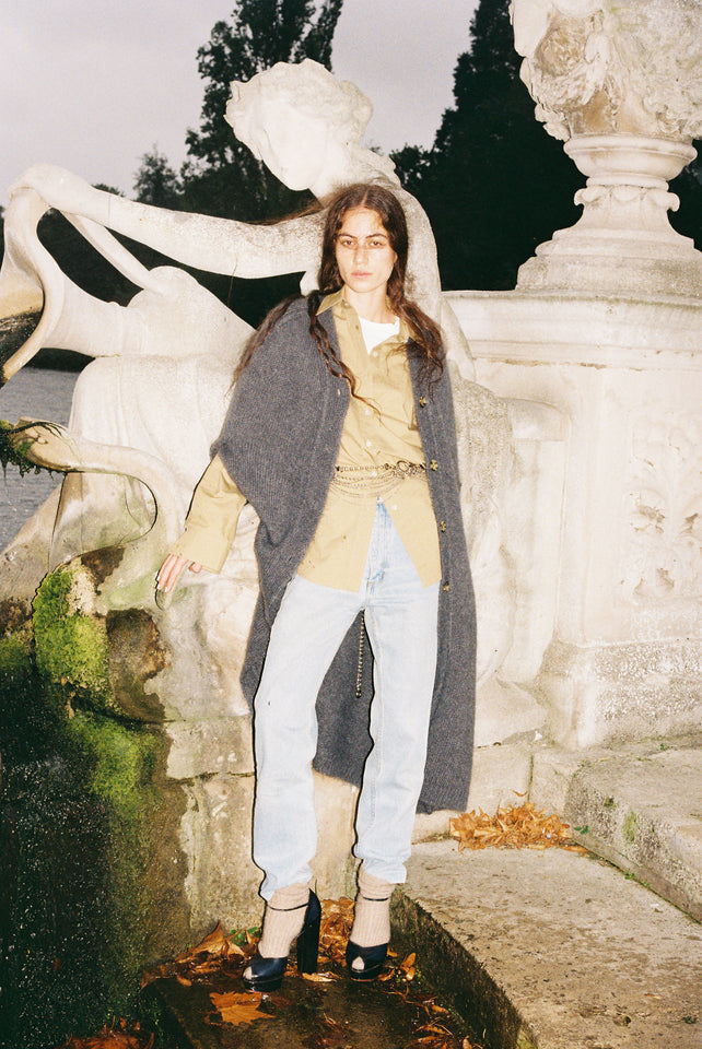 Cape No.01 - Pavement Grey Mohair