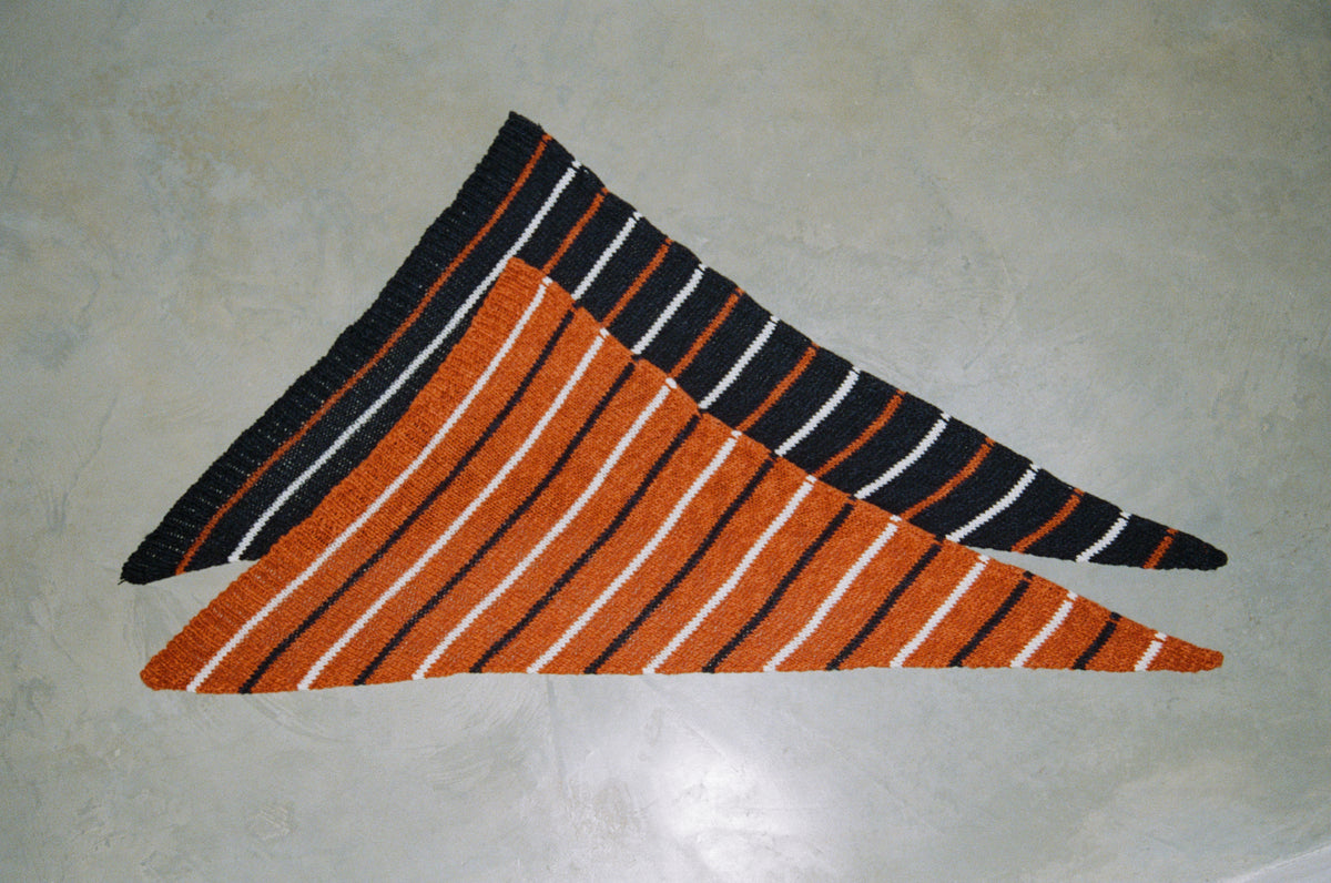 Triangle Knit Scarf - Terra Rossa