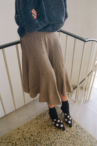 Twirl Skirt - Grunge Check