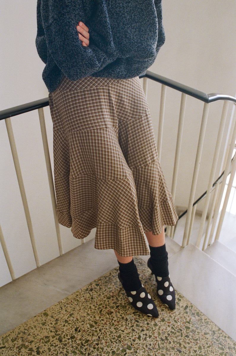 Twirl Skirt - Grunge Check