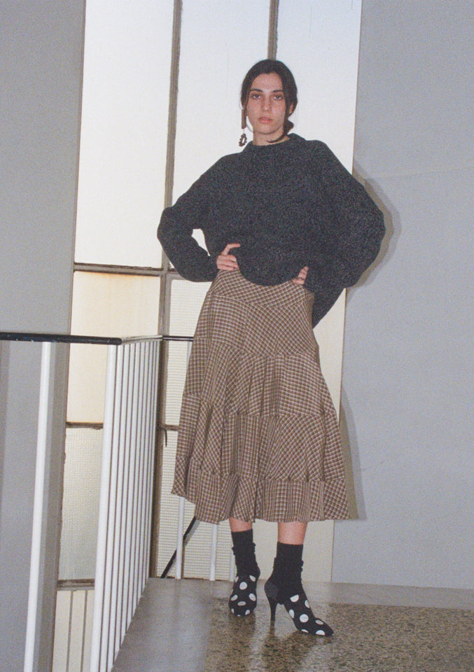 Twirl Skirt - Grunge Check