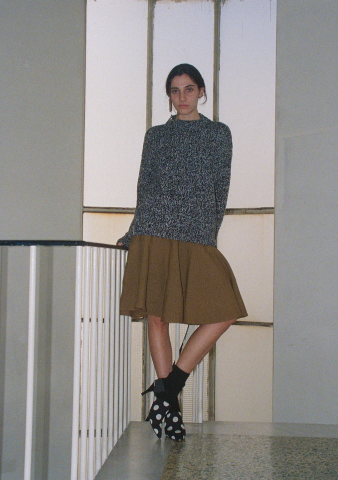 Super Relaxed Jumper - Agate / Black Mouliné