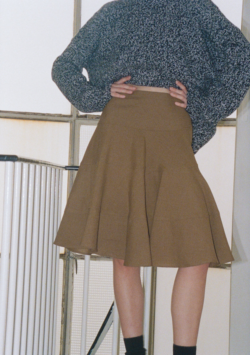 Demi Twirl Skirt - Sigaro