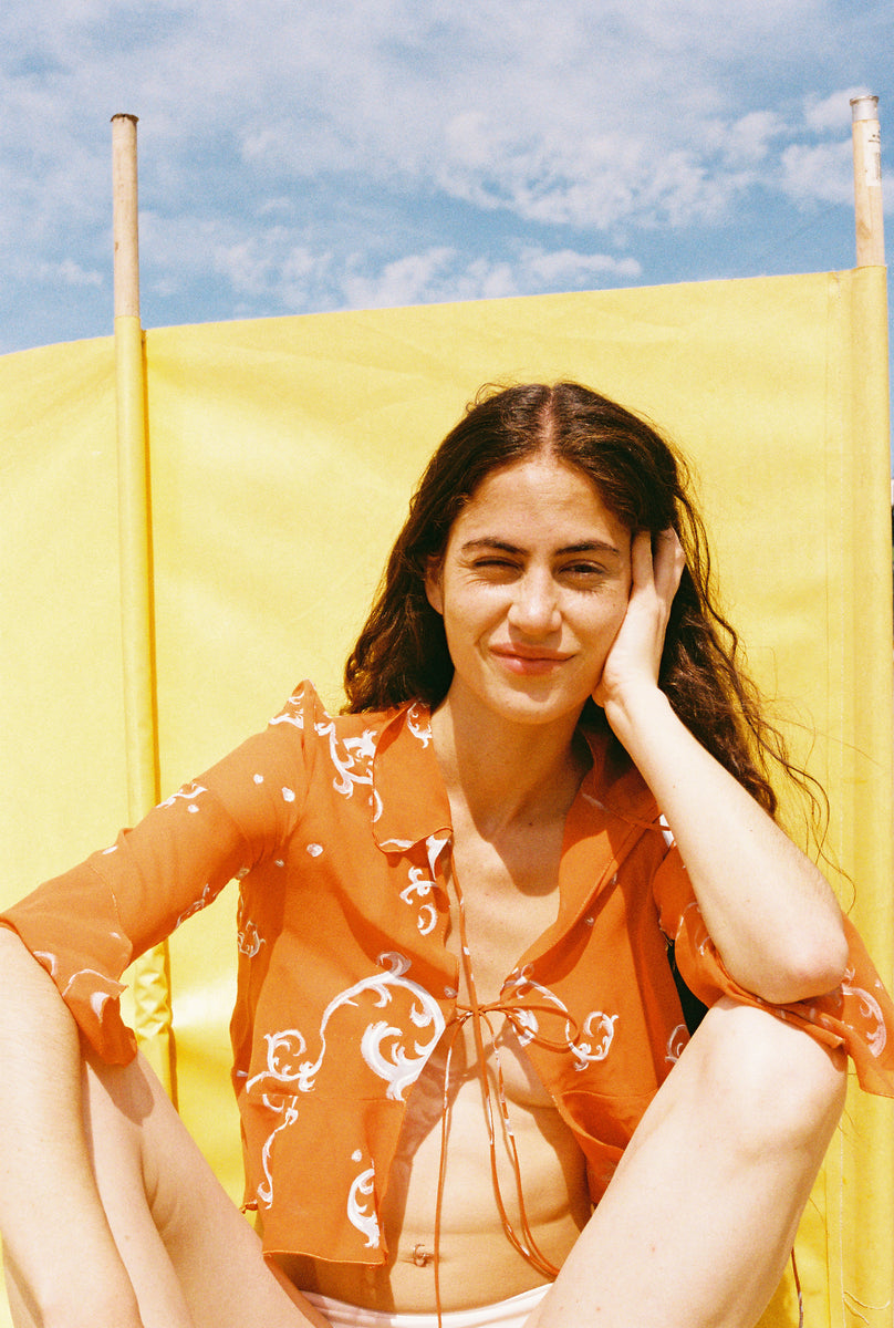 Poetic blouse - Gold Flame
