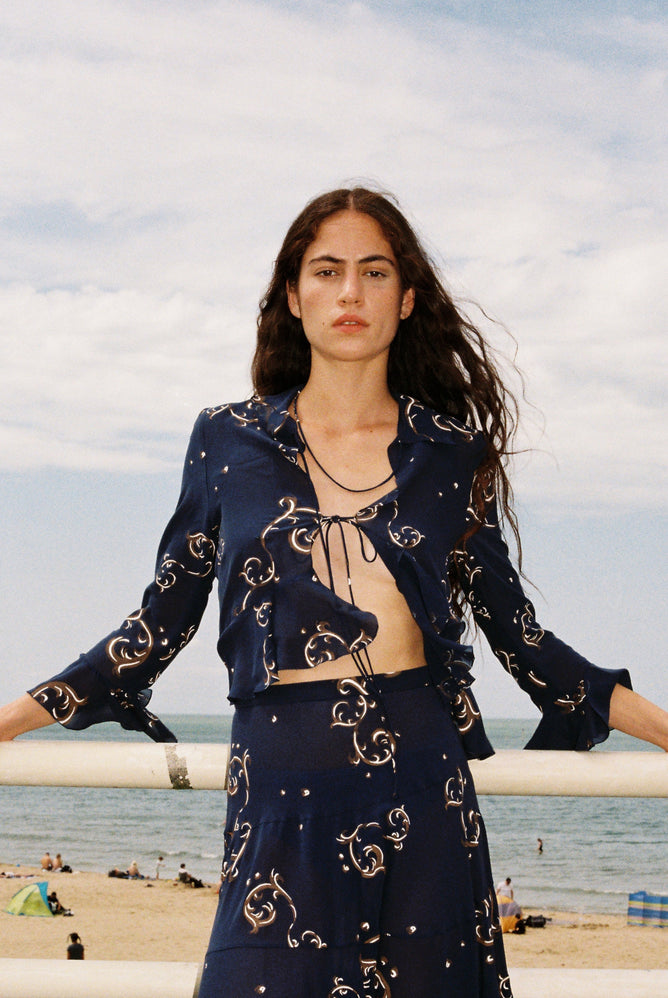 Poetic blouse - Insignia Blue