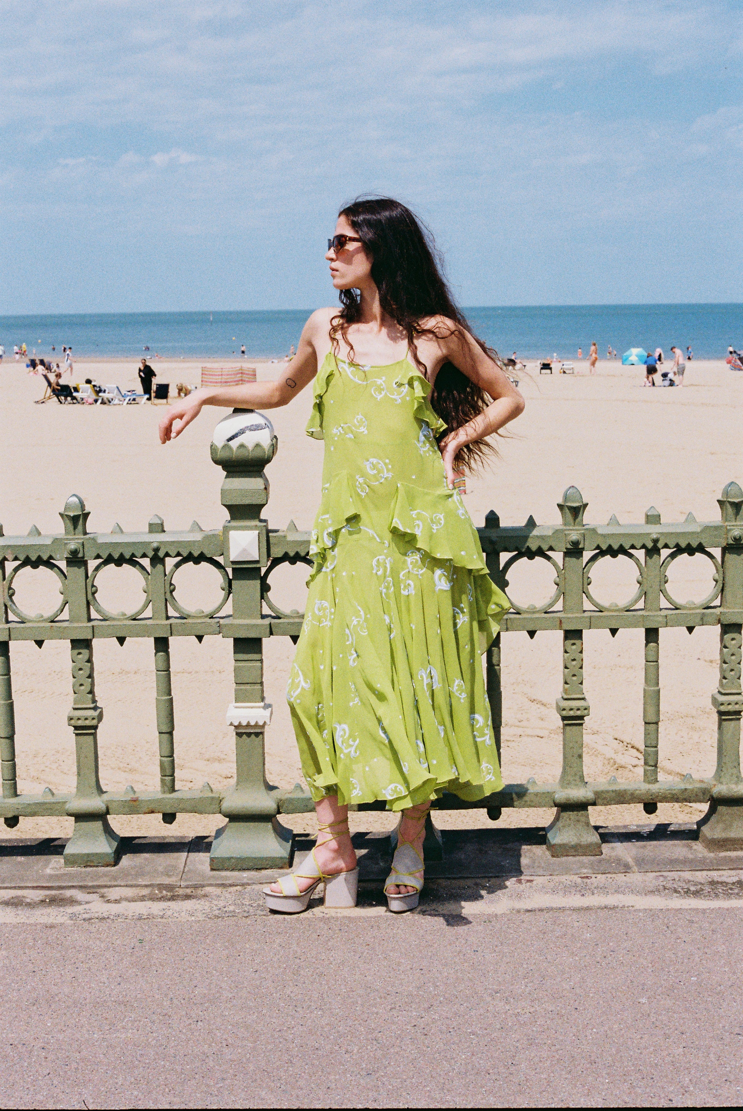 Poetic Slip Dress - Apple Green