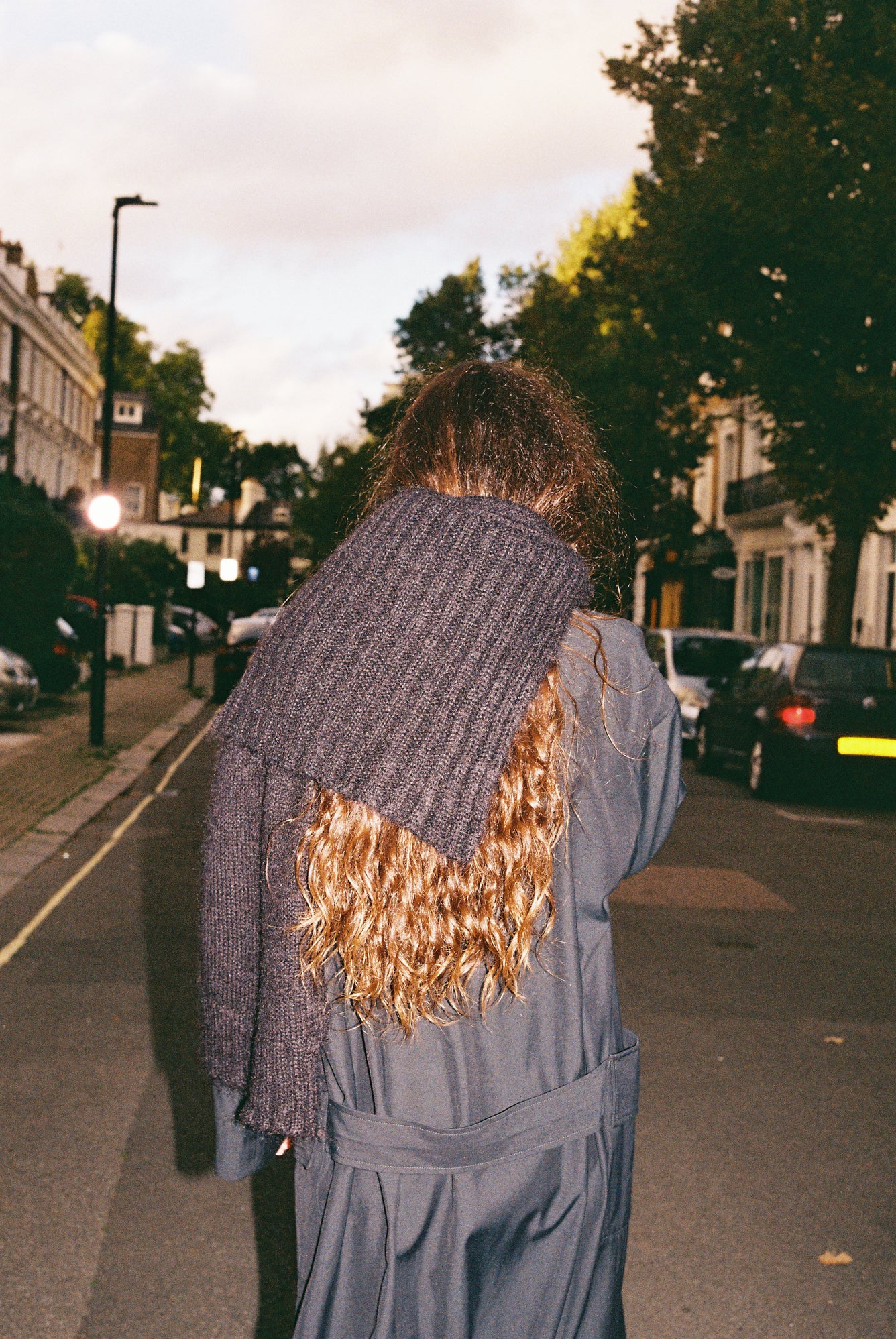 The Scarf - Black Mohair