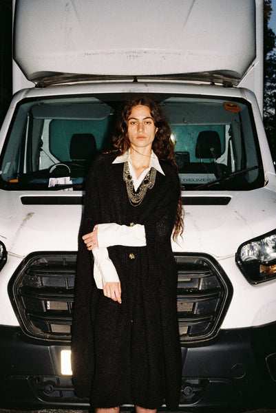 Cape No.01 - Black Mohair