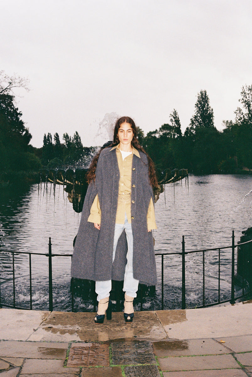 Cape No.01 - Pavement Grey Mohair