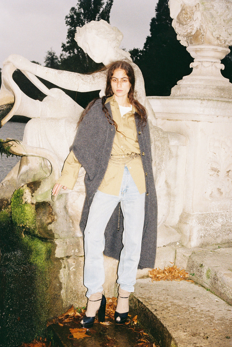 Cape No.01 - Pavement Grey Mohair