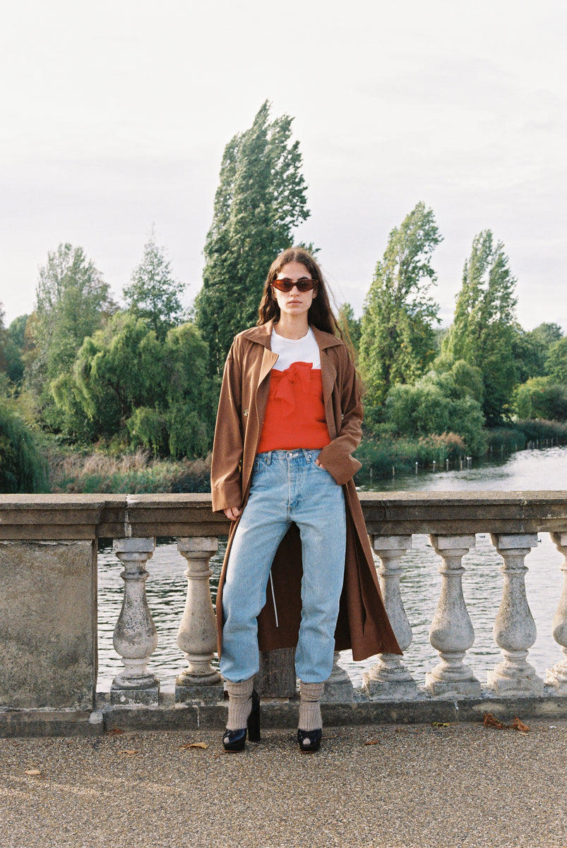 Relaxed Trench Coat - Toffee Light Gabardine
