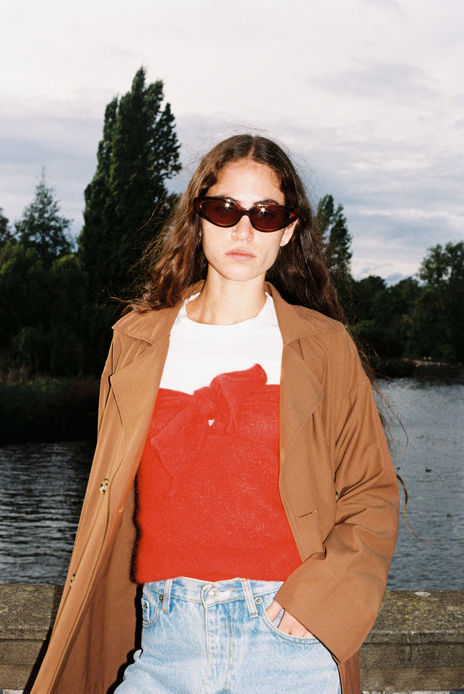 Relaxed Trench Coat - Toffee Light Gabardine