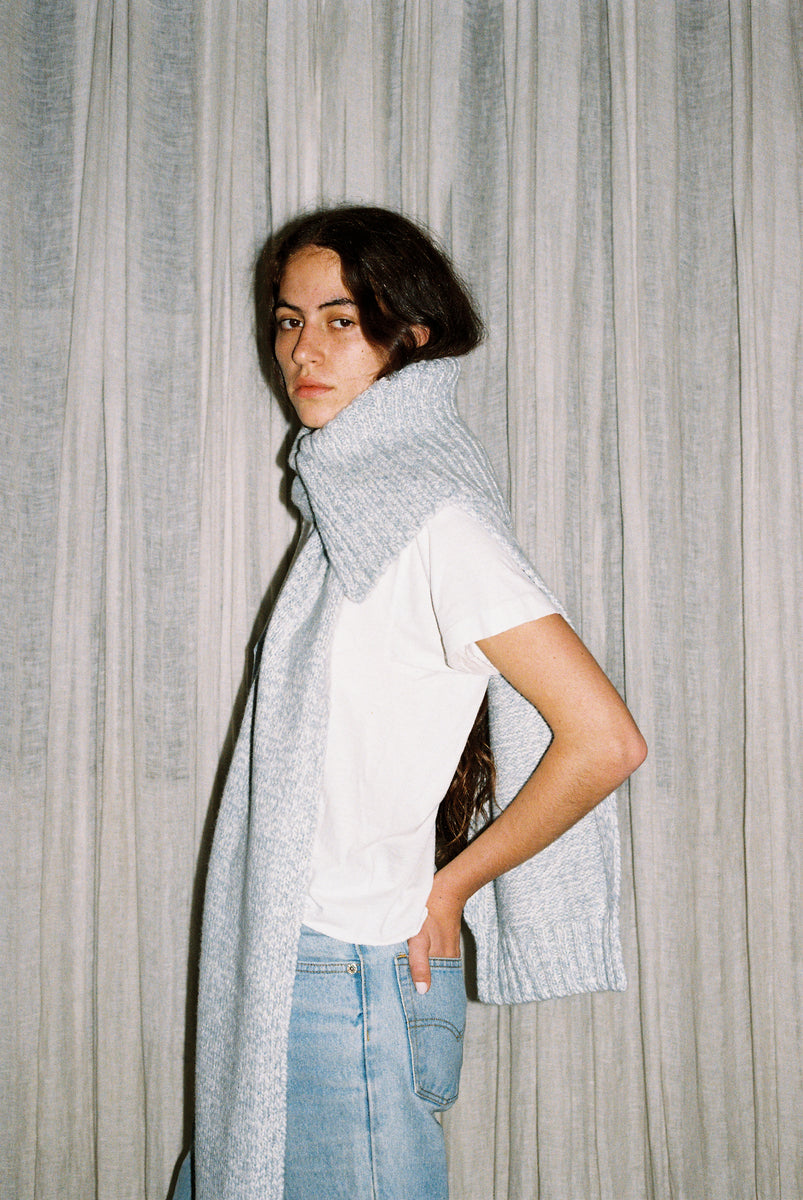 The Scarf - Haar / Ice White Mouliné