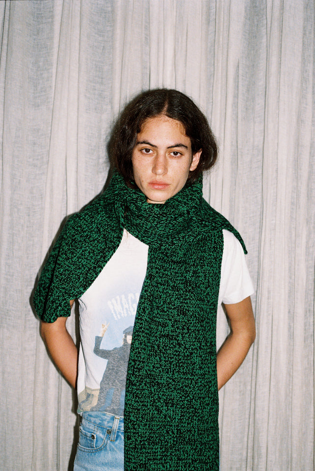 The Scarf - Pagoda / Black Mouliné