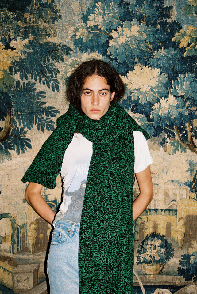 The Scarf - Pagoda / Black Mouliné