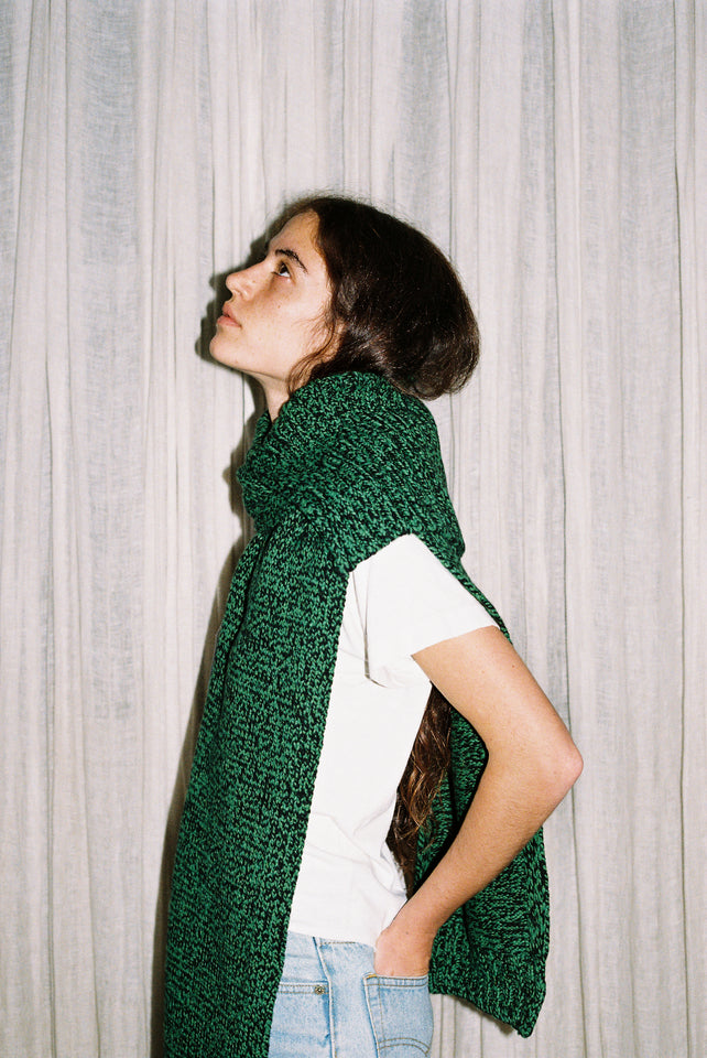 The Scarf - Pagoda / Black Mouliné