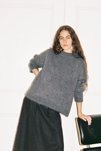 Super Relaxed Jumper - Pavement Grey Mohair