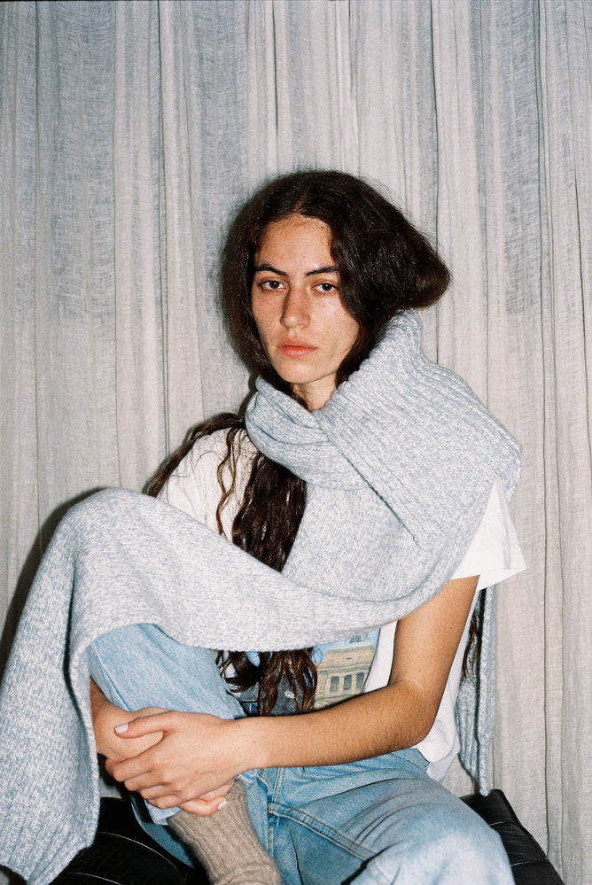 The Scarf - Haar / Ice White Mouliné