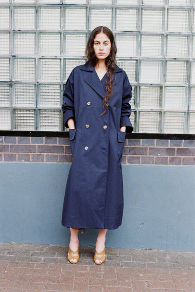 Relaxed Trench Coat - Outer Space