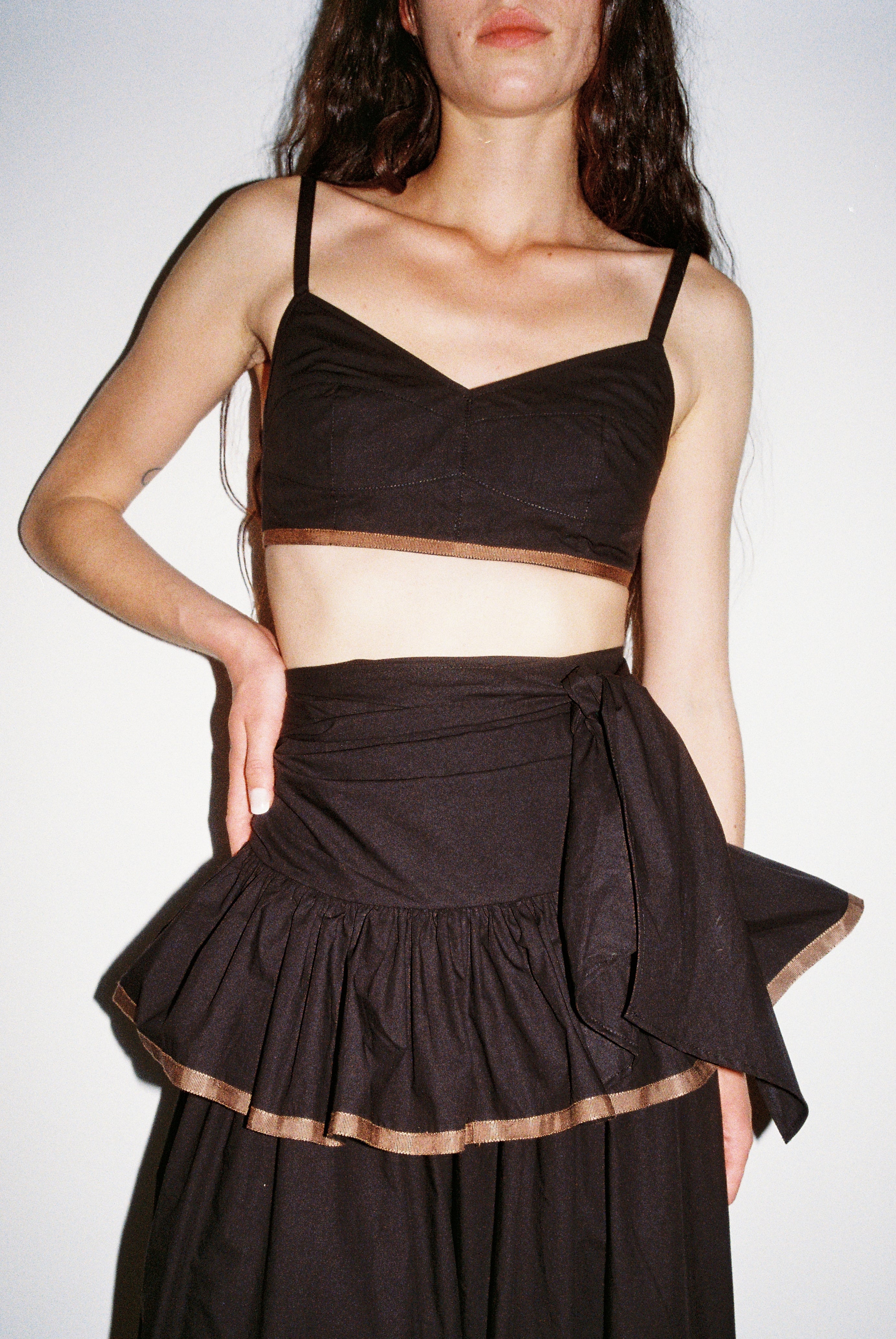 Fiesta Bustier Top - Black