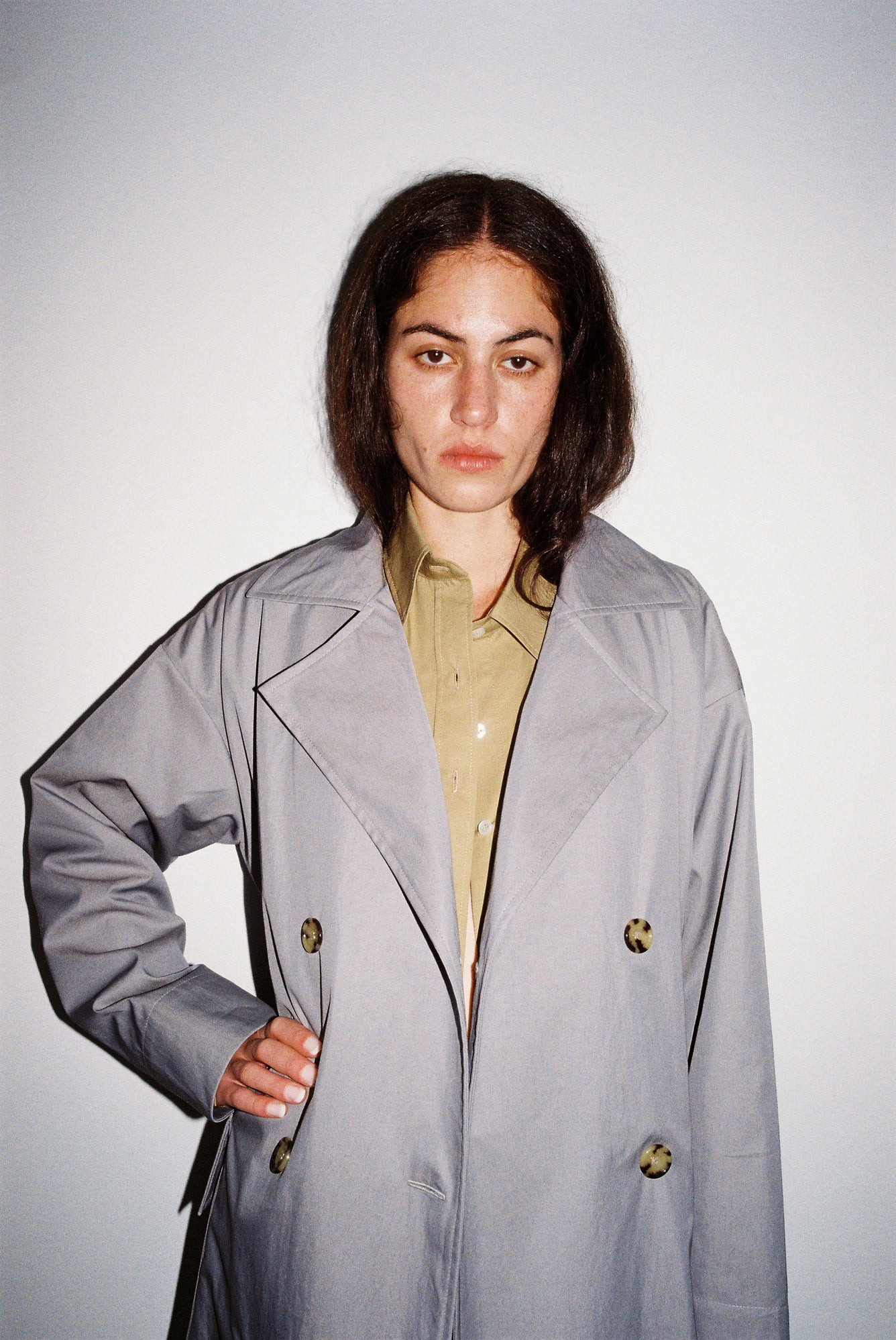 Relaxed Trench Coat - Squalo